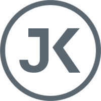 JK International Logo in Grau